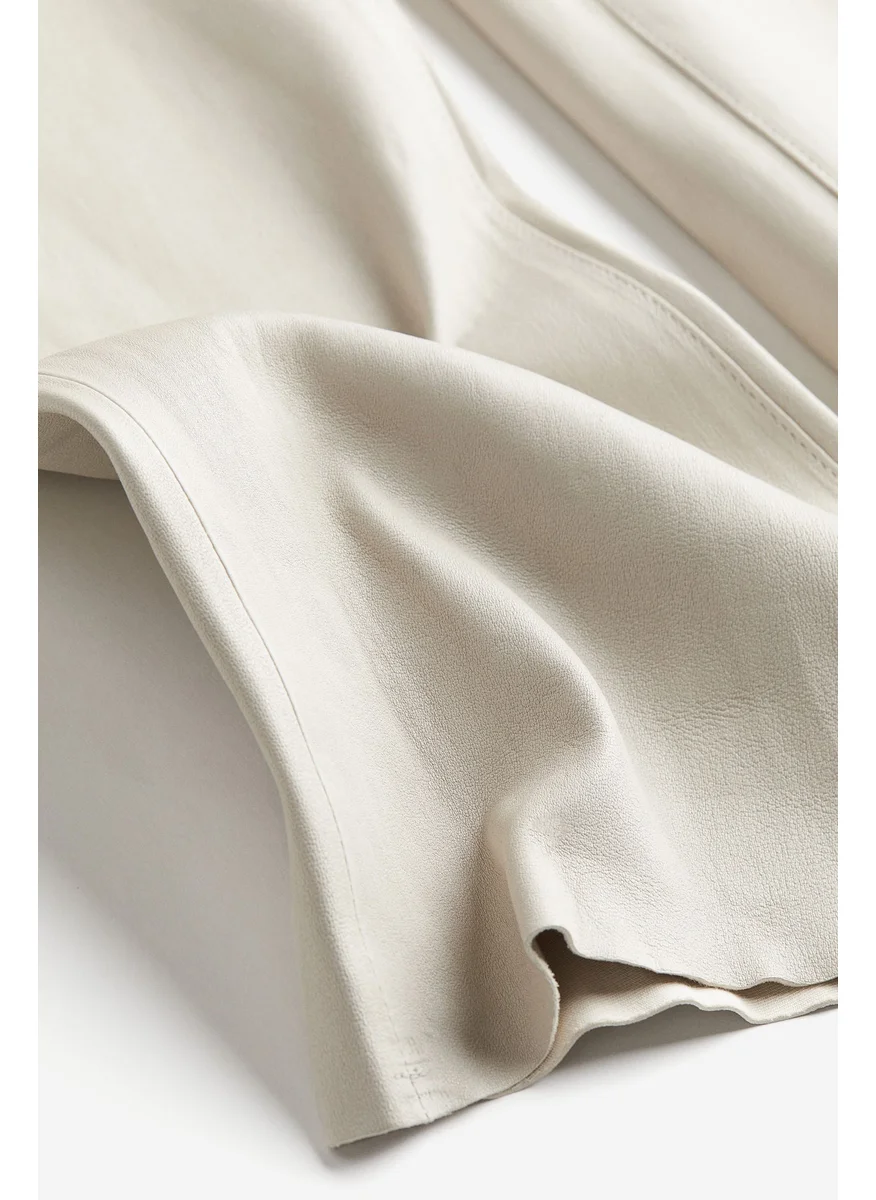 H&M Ankle-Length Leather Trousers