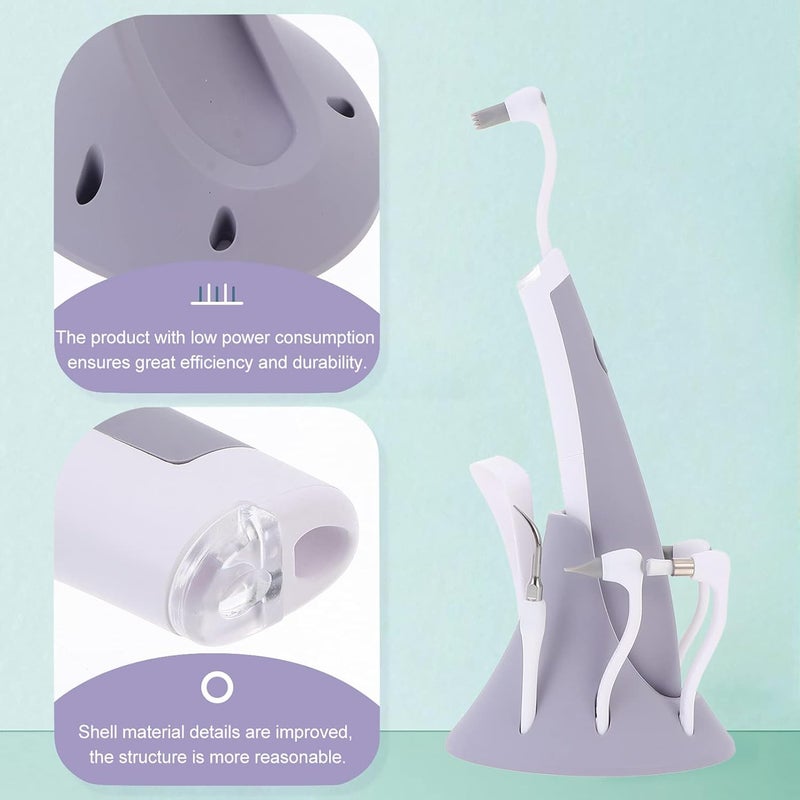 comfrt Electric Dental Calculus Remover Tartar Scraper Plaque Remover Water Floss,flosser,Travel Floss for Teeth Stain Polisher Teeth High Frequency Vibration Cleaning Tools - Image 5