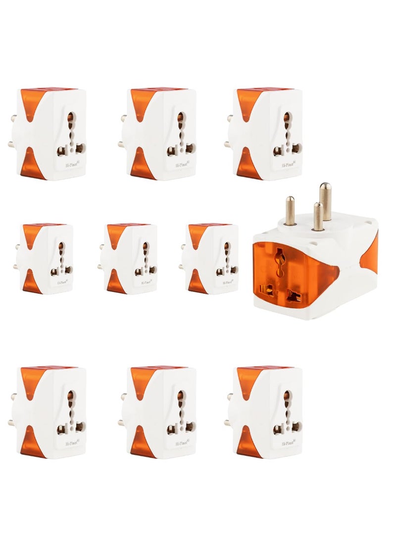 HI PLASST PINS N PLUGS HiPlasst 6a to 16a Converter Plug 6 amp to 16 amp Converter Multi Plug for 16amp Plugs Products Like Electric GeyserMicrowave OvenRefrigeratorGaming pcetc 10  - Image 1