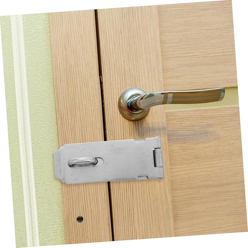 Heavy Duty Stainless Steel Door Hasp Lock for Security Barn Shed Latch - Image 5