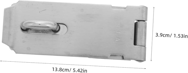 Heavy Duty Stainless Steel Door Hasp Lock for Security Barn Shed Latch - Image 3