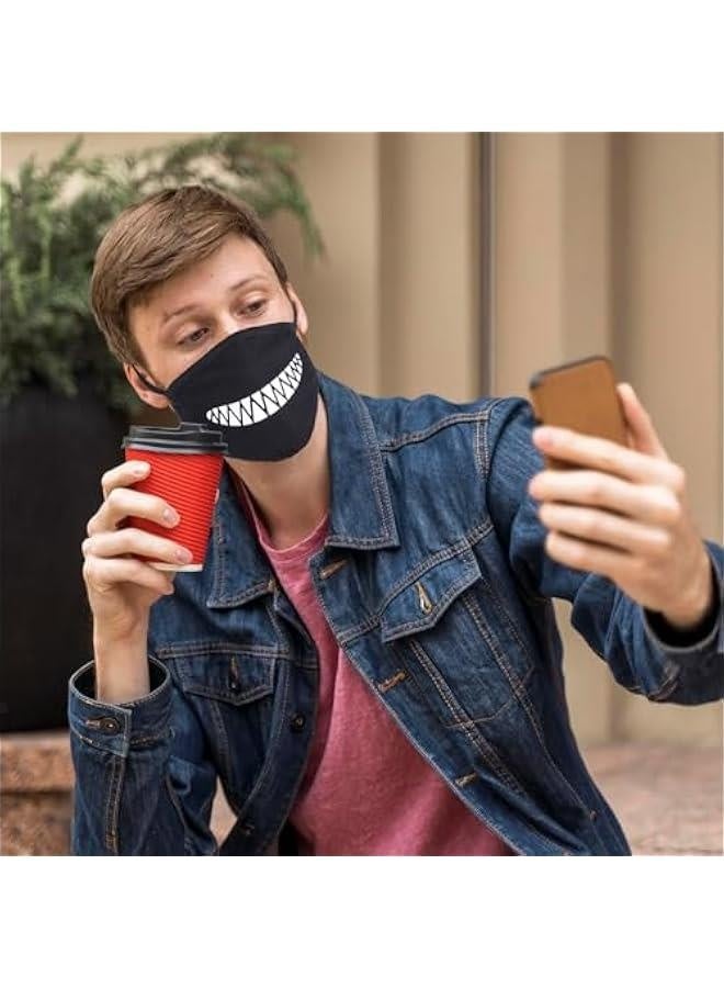 8PCS Cute Cat Face Mask, Kawaii Cotton Mouth Masks Reusable Washable Face Mask Anti-Dust Anime Masks for Women Men - Image 4