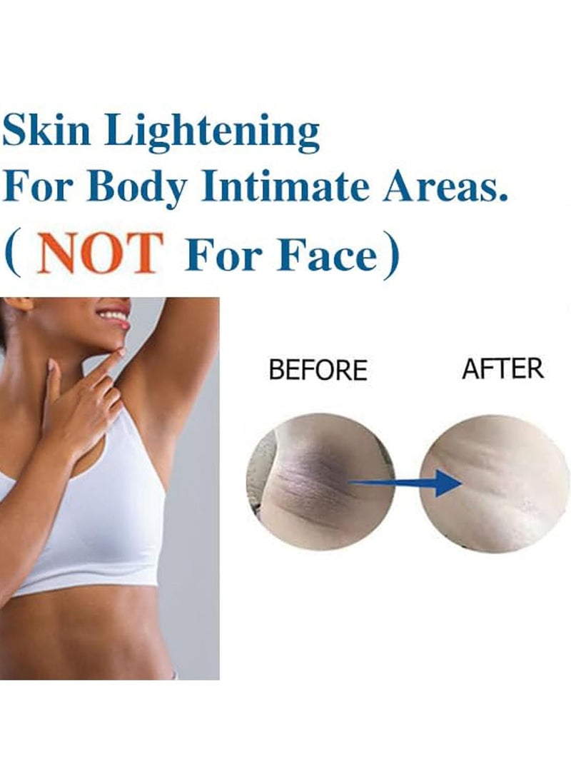 OceAura Intimate Areas Skin Lightening Cream Bleaching Cream For Body Sensitive Intimate Area, Private Parts, Underarm, Knees, Elbows, Inner Thigh, Bikini Areas, Bikini Line, Natural Skin Whitening. - Image 2
