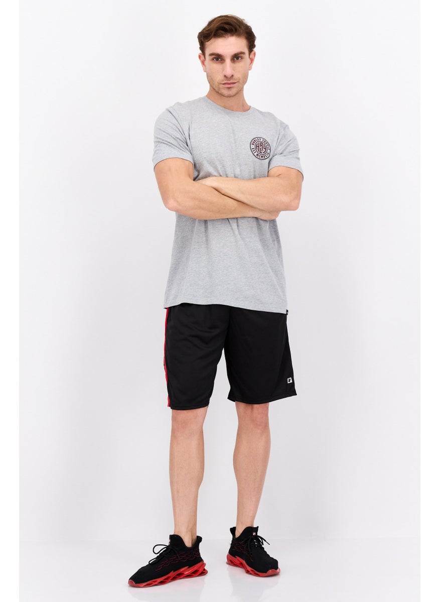 Hurley - Men Sportswear Fit Short Sleeve Outdoor T-Shirts, Light Grey - Image 1