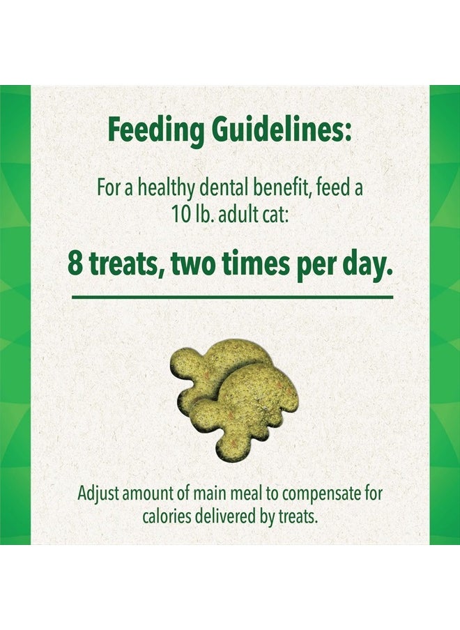 Greenies - FELINE GREENIES Natural Dental Care Cat Treats Oven Roasted Chicken Flavor, 21 oz. Tub - Image 1