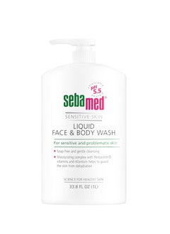 Sebamed Liquid Face and Body Wash for Sensitive Skin, pH 5.5, Mild Gentle Hydrating Cleanser, Hypoallergenic Body Wash for Men and Women, Dermatologist Recommended, 33.8 Fluid Ounces (1 Liter) - pzsku/ZFB0D177000550D8A5E6DZ/45/_/1740234059/dea9b111-e6bf-4b12-8cb4-51113b2d0b58