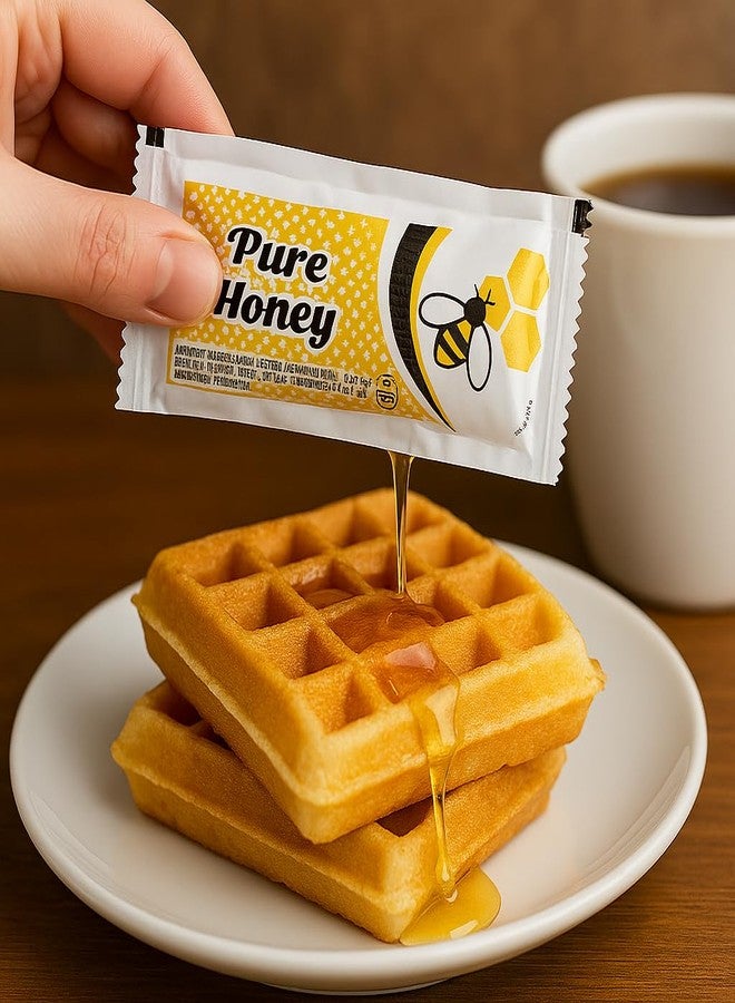 Vallary Pure Honey & Lemon Juice Packets - 20 Count Variety (10 Each) - Natural Sweetener & Citrus Flavor for Tea, Coffee, Water, and Travel - Vallary Single Serve Sachets - Image 5