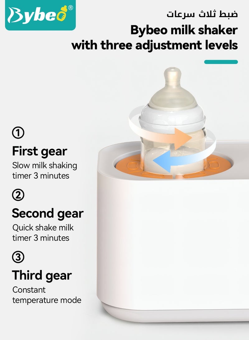 بيبو جهاز تسخين زجاجات الأطفال وخلاط الحليب الصناعي 2 في 1 مع موزعين لحليب الأطفال الصناعي، وهزاز زجاجات كهربائي بدرجة حرارة ثابتة وخلط تلقائي، وخلاط مسحوق حليب الأطفال متعدد الوظائف مع 3 أوضاع - Image 5