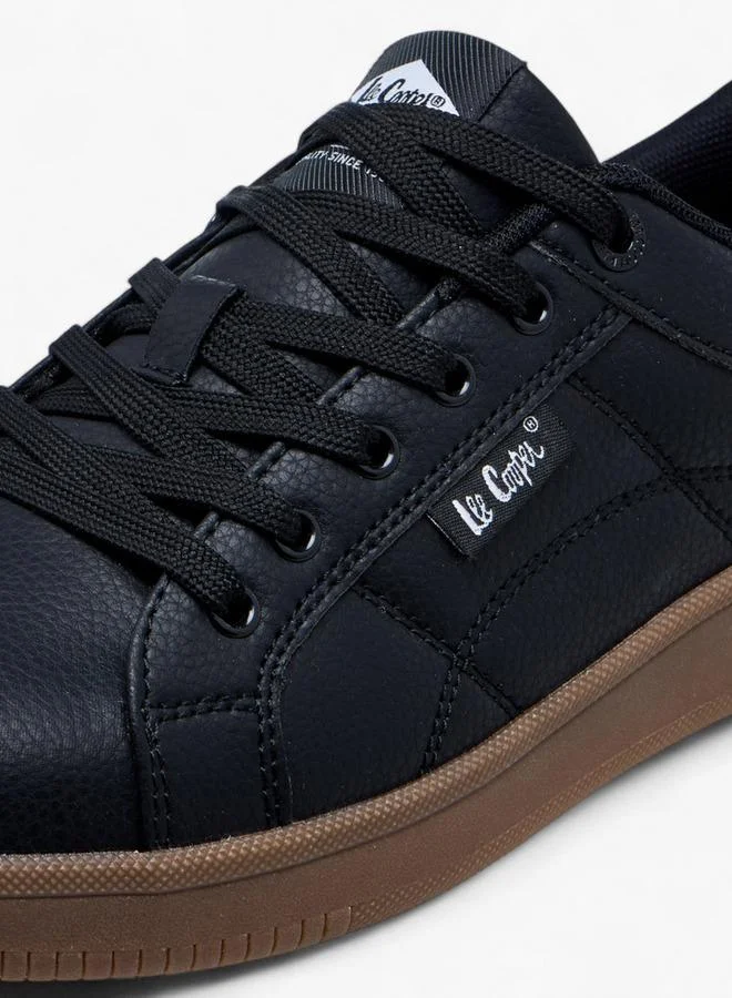 Lee Cooper Men's Solid Lace-Up Sneakers