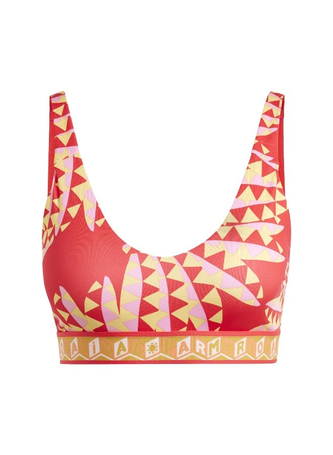 Adidas adidas Farm Bra Red Training Bra 2XSC - Image 2
