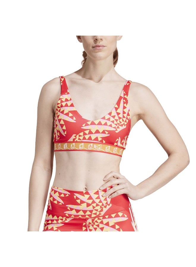 Adidas adidas Farm Bra Red Training Bra 2XSC - Image 5