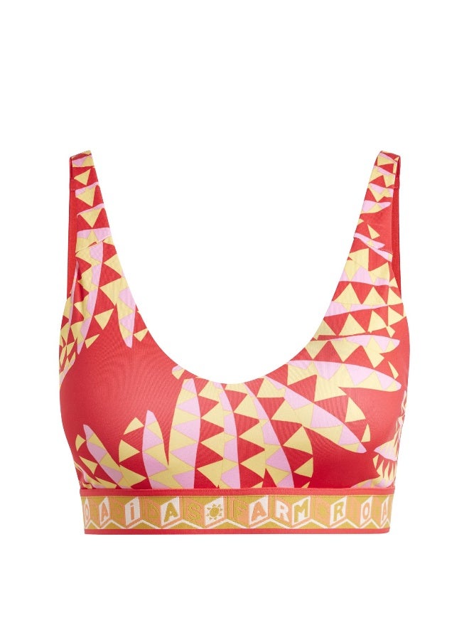 Adidas adidas Farm Bra Red Training Bra 2XSC - Image 1