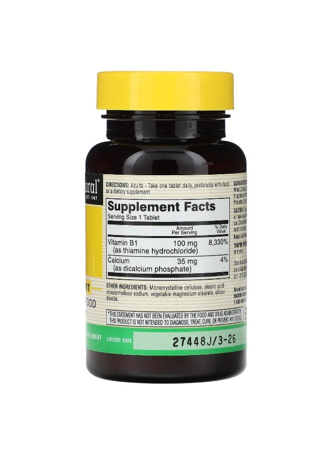 Mason Natural Mason Natural, B-1, 100 mg, 100 Tablets  - Image 2