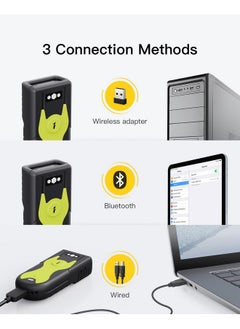Inateck Inateck Bluetooth Scanner 2D Barcode Scanner 2.4Ghz USB Adapter, Screen Scanning, Exclusive Shortcuts, BCST-42  - Image 4