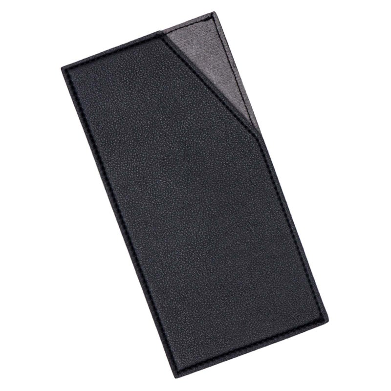 XiowDow Black Cash Envelope Wallet Cash Holder PU Leather Cash Stuffing Budget Wallet Card Bill Holder Reusable Money Envelopes for Women Receipt Coupon Organizer - Image 1