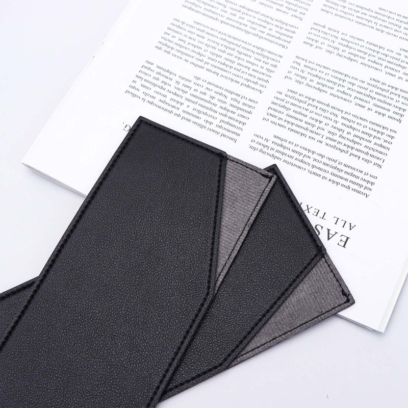 XiowDow Black Cash Envelope Wallet Cash Holder PU Leather Cash Stuffing Budget Wallet Card Bill Holder Reusable Money Envelopes for Women Receipt Coupon Organizer - Image 5