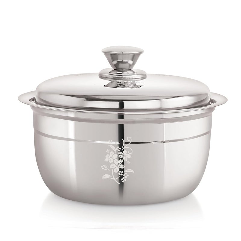 Neelam Neelam Designer Stainless Steel Shagun Dinner Set, 70 Pcs, Laser Printed, Dishwasher Safe, Ideal Gifting Dinner Set, Ideal for Special Occasions Like Anniversary, Wedding, Housewarming Party, Silver - Image 4