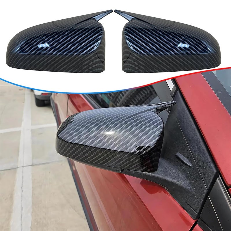 MUXEE Side Mirror Covers for Toyota Camry 2012 2013 2014 2015 2016 2017 2PCS Turn Signal housing Cover AccessoriesCarbon Fiber