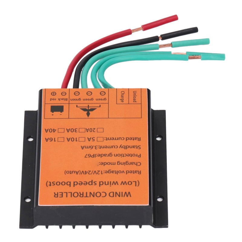 MPPT Wind Turbine Controller: 12V/24V Auto-Match - Heightened Heat Dissipation Wind Tunnel, Overcharge Protection for Off-Grid Wind Energy Systems, Industrial & Agricultural Use - Image 4