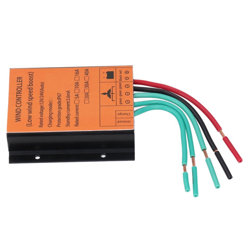 MPPT Wind Turbine Controller: 12V/24V Auto-Match - Heightened Heat Dissipation Wind Tunnel, Overcharge Protection for Off-Grid Wind Energy Systems, Industrial & Agricultural Use - Image 2