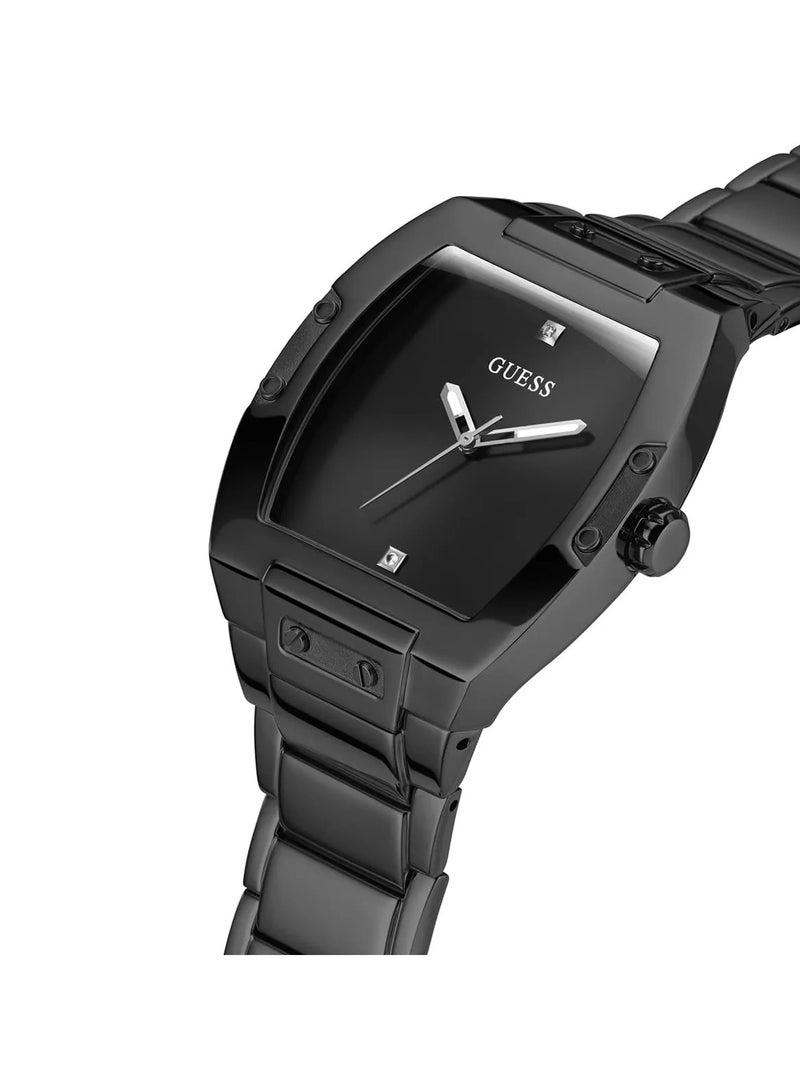 GUESS 43 MM Black Stainless Steel Analog Watch for Men - GW0387G3 - Image 3