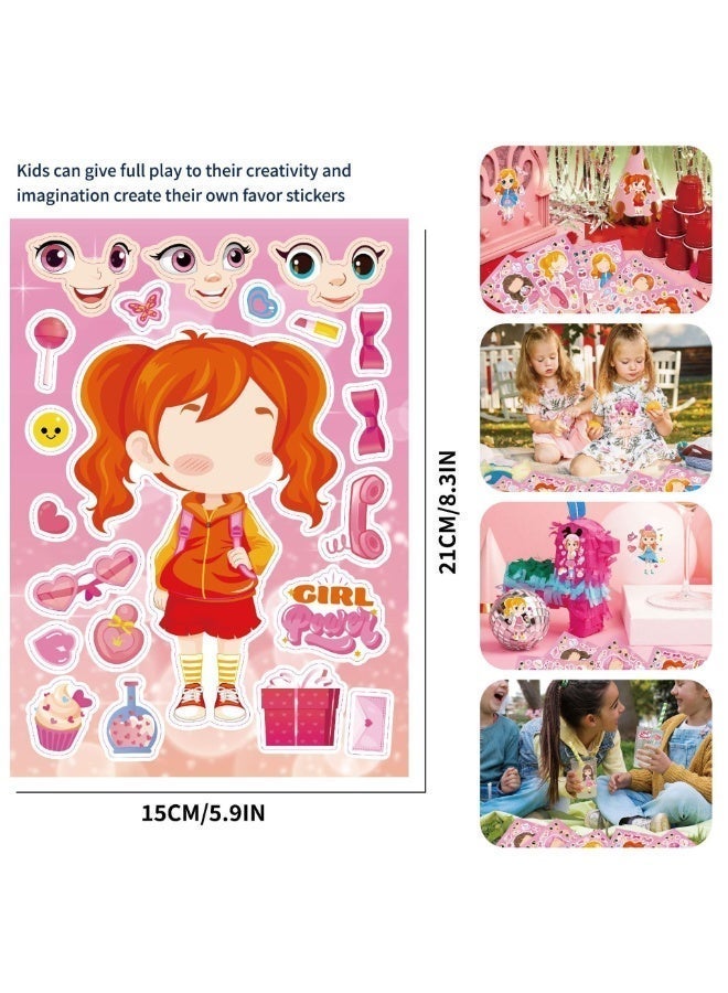 Betaoby 16 Stickers Make-a-Face DIY Party Favors for Kids – 8 Fun Styles, Birthday & Eid Gift for Boys & Girls - Image 4