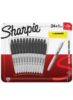 Sharpie 25-Piece Fine Point Black Permanent Markers  - Image 1