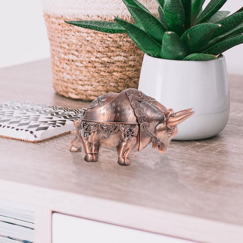 Zinc Alloy Windproof Desktop Ashtray With Lid Smokeless Cigarette Butt Container For Home Office Patio - Image 3