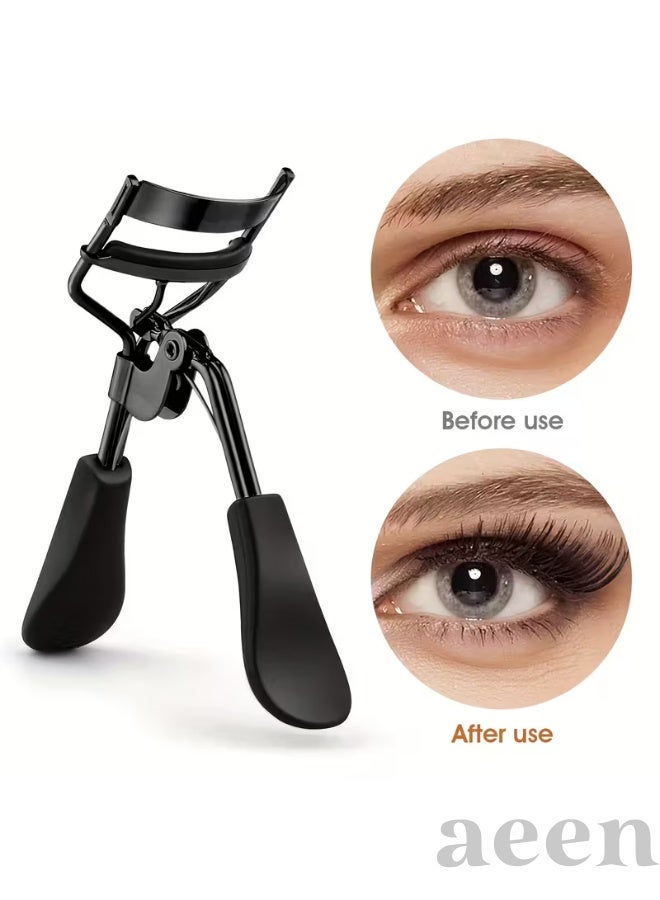aeen 11PCS Eyelash Curler Set – Black Lash Curler with 4 Mascara Spoolie Brushes & 6 Replacement Silicone Pads, Manual Eyelash Lifting & Curling Tool - Image 4