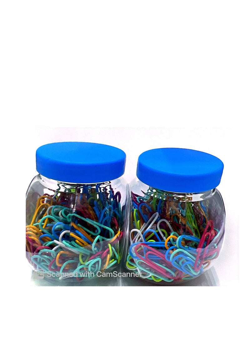 Terabyte Colored Small Paper Clips Vinyl Coated, 400 Pack 29mm Assorted Color Mini Paperclips Holder Colorful for School, Office - Image 2