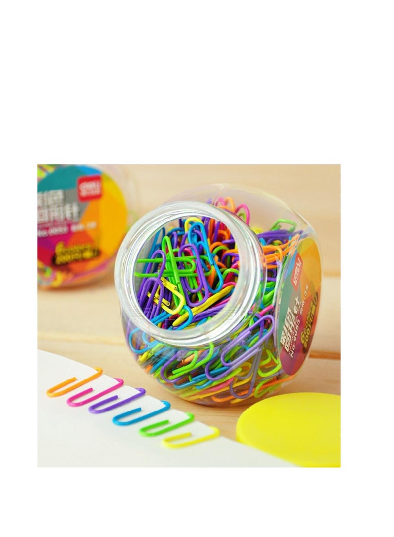 Terabyte Colored Small Paper Clips Vinyl Coated, 400 Pack 29mm Assorted Color Mini Paperclips Holder Colorful for School, Office - Image 3