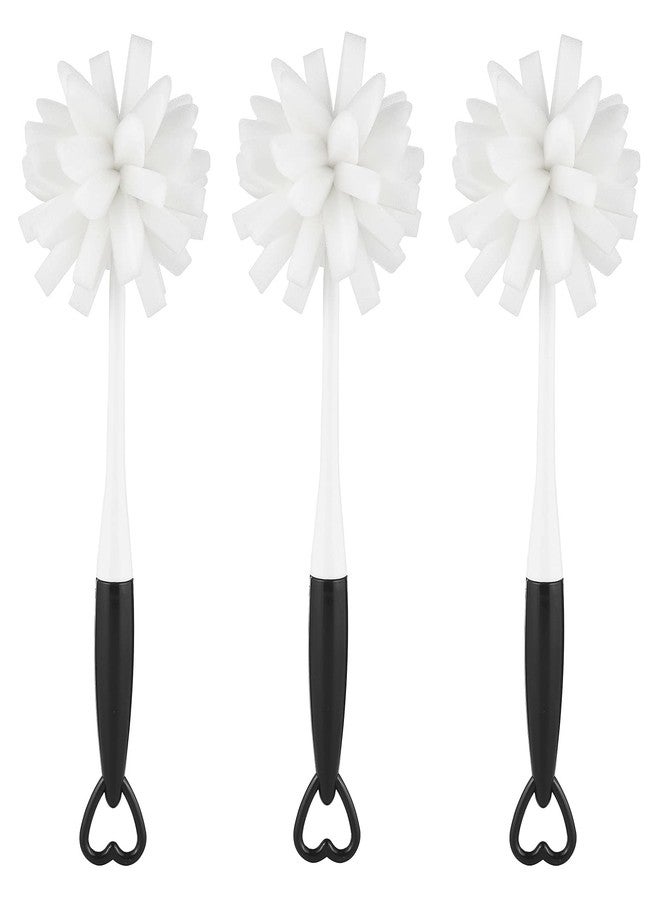 ALINK Bottle Glass Dish Sponge Cleaning Brush with Handle, Pack of 3 - Image 1