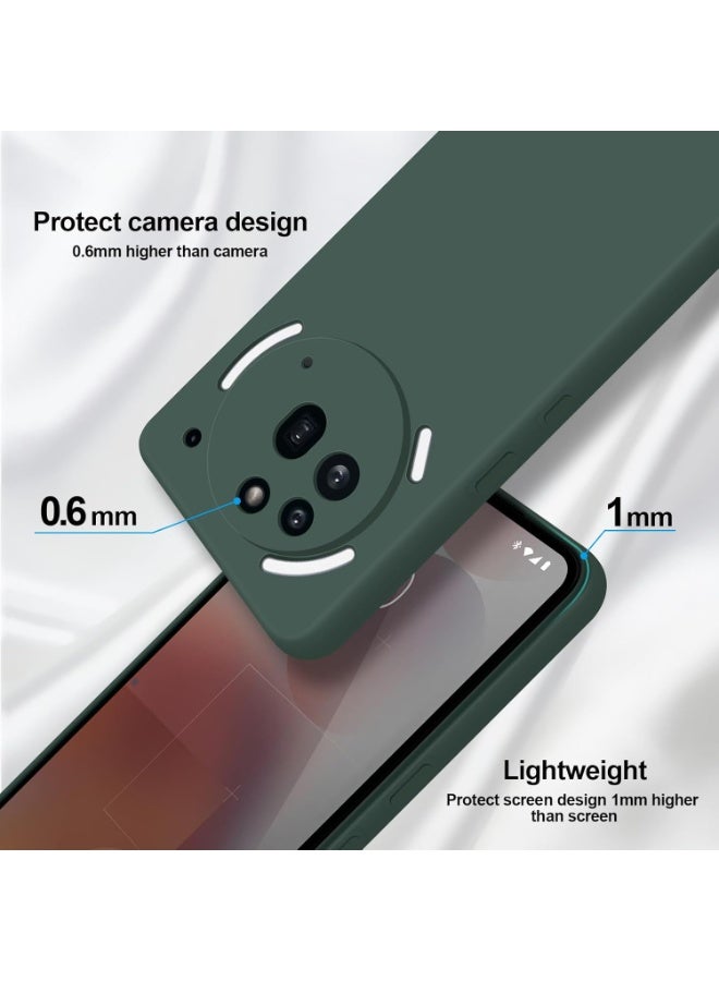 BORTONY Nothing 3a Pro Case Liquid Silicone Case with Camera Protection Soft TPU Anti-Scratch Microfiber Lining Protective Cover for Nothing 3a Pro - Image 3