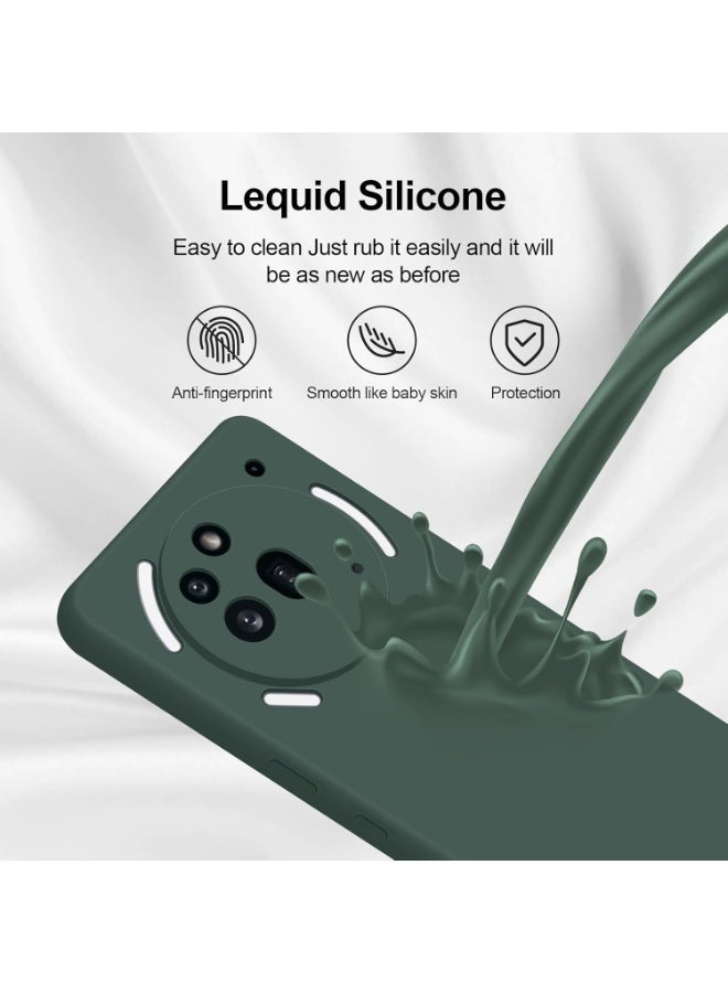 BORTONY Nothing 3a Pro Case Liquid Silicone Case with Camera Protection Soft TPU Anti-Scratch Microfiber Lining Protective Cover for Nothing 3a Pro - Image 4