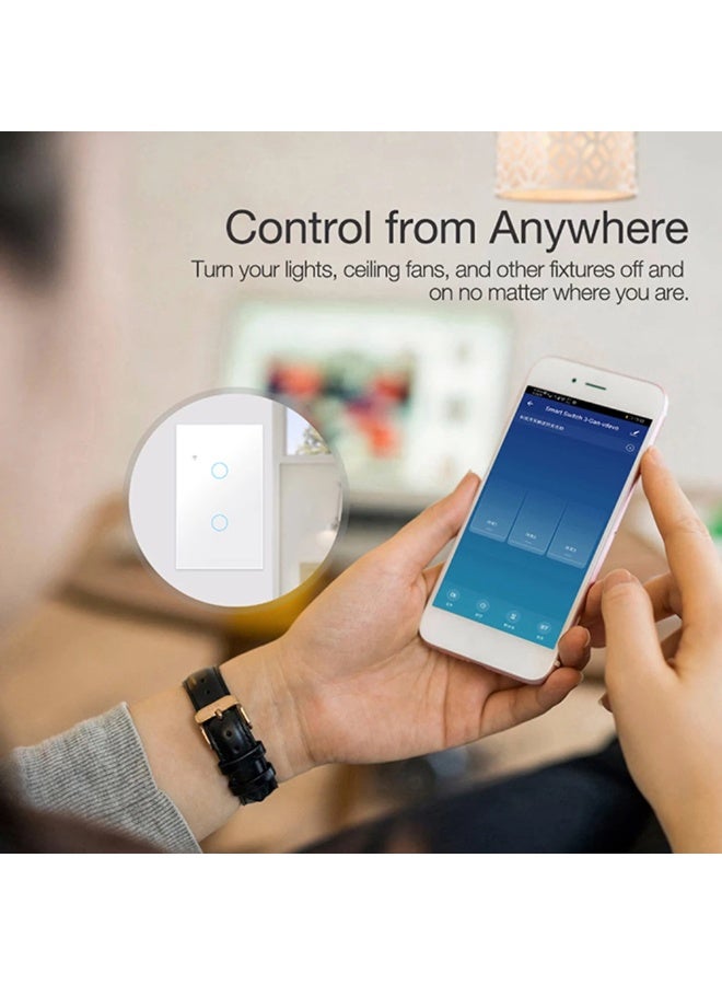 تويا مفتاح إضاءة ذكي واي فاي 3 قنوات - Image 4