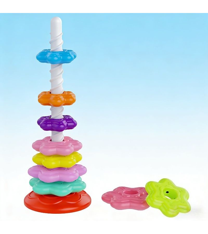 Early Interactive Toys Rotating Matching Towers For Infant Toddler Cognitive Development Educational Puzzle - Image 5