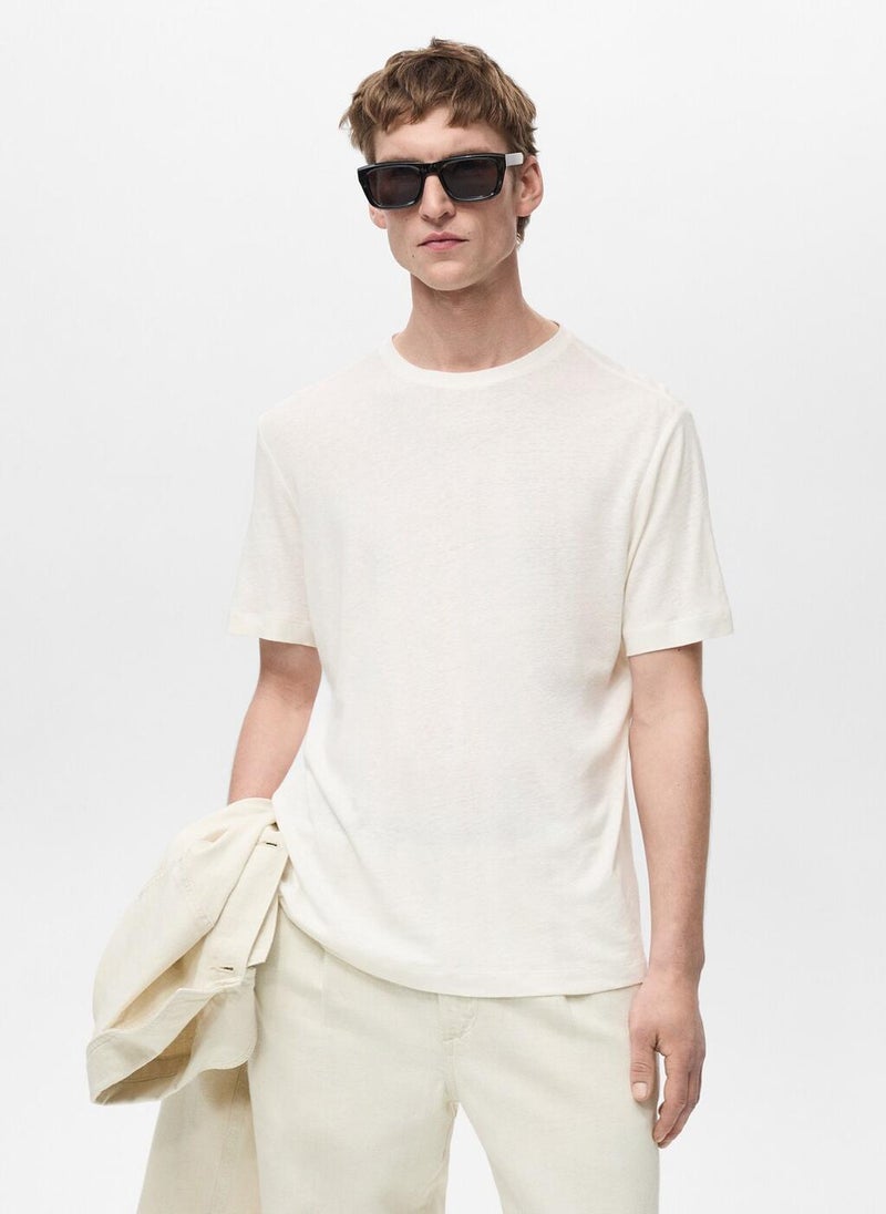 Mango Man Essential Crew Neck T-Shirt  - Image 1