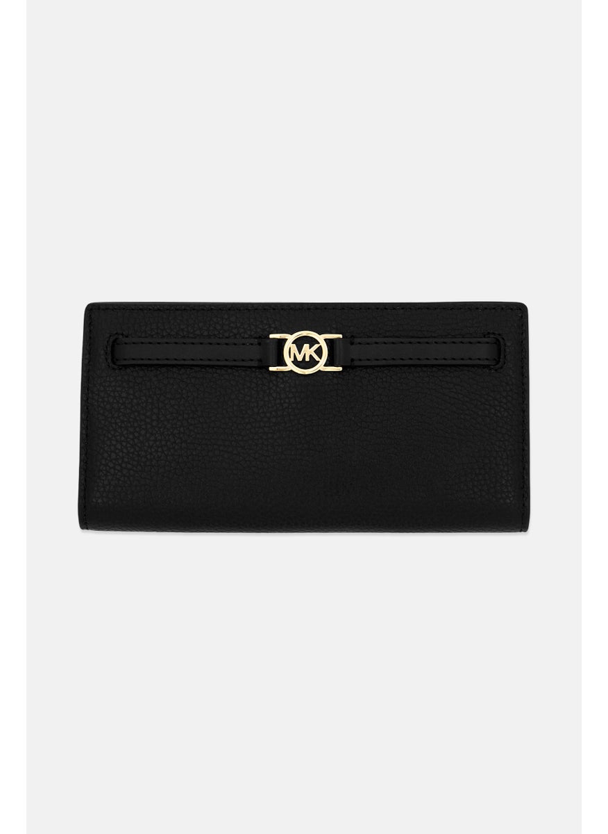Michael Kors Women Brand Logo Leather Wallet, Black  - Image 1