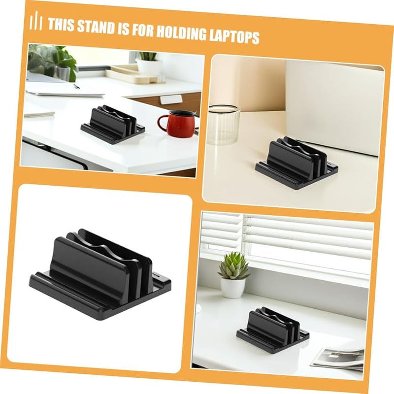Adjustable Vertical Laptop Stand Holder for Desk Space Saving Office Home Use - Image 4