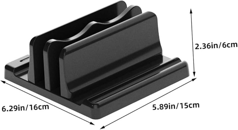 Adjustable Vertical Laptop Stand Holder for Desk Space Saving Office Home Use - Image 3