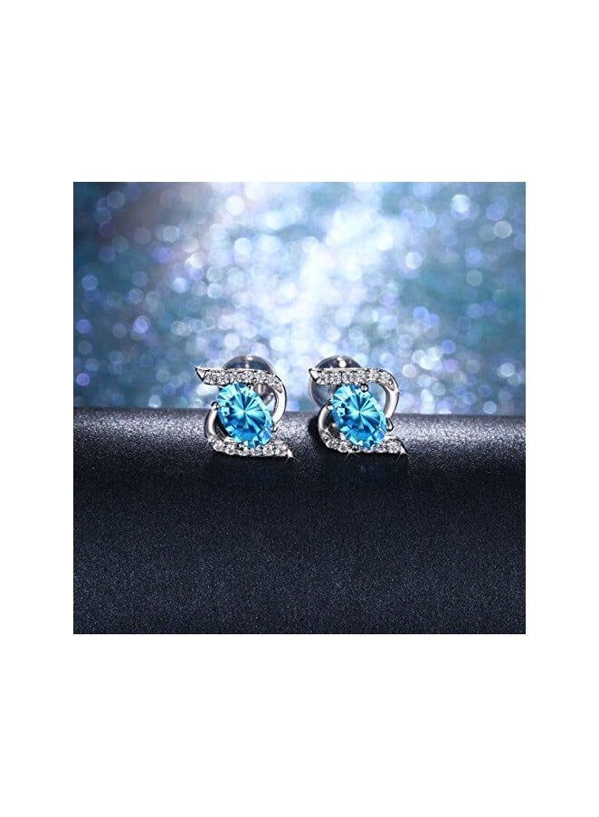 J.Rosée Swarovski Elements Crystal 18K Gold Plated 925 Sterling Silver Diamond Studs Earrings for Women Gift Packing J.Rosée Fashion Jewelry JR667 - Image 4