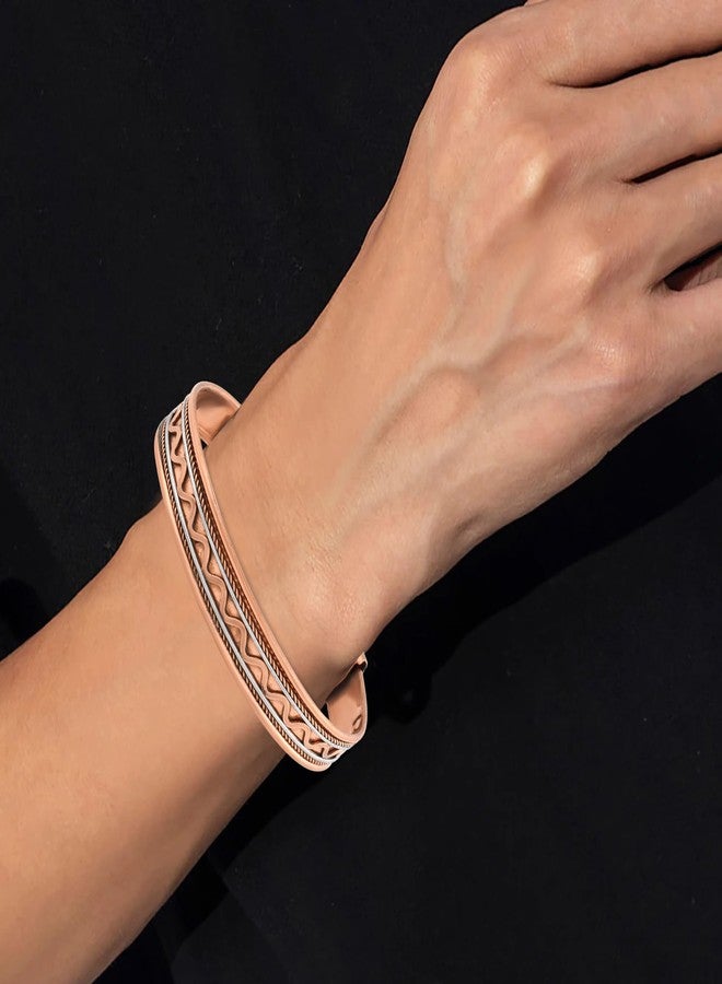 morir Copper Base Alloy Magnets End Kada/Bracelet For Good Health and Reliving Arthritis/Rheumatic Symptoms For Unisex - Image 3