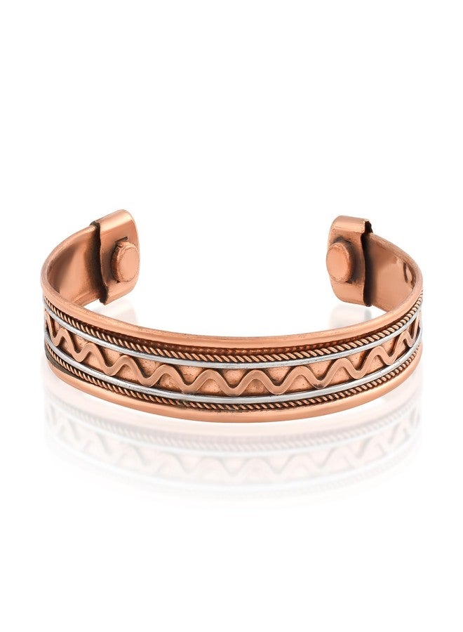 morir Copper Base Alloy Magnets End Kada/Bracelet For Good Health and Reliving Arthritis/Rheumatic Symptoms For Unisex - Image 2