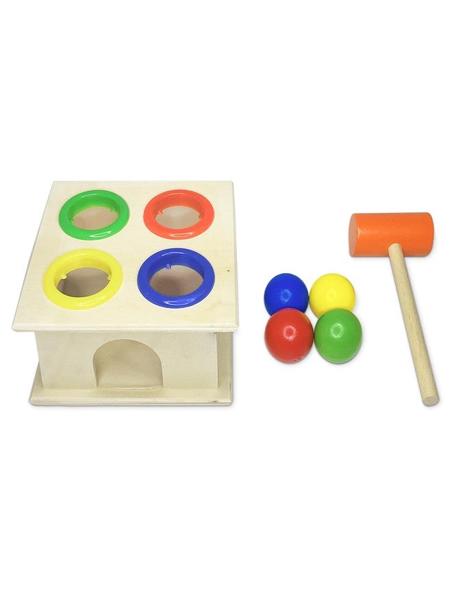 Kafron Wooden Hammer Ball Toy for Toddlers - Pounding Bench Game with Mallet, Montessori Fine Motor Skill Toy for Kids Age 2+, Educational Wooden Toy for Boys & Girls, Preschool Learning Set - Image 5