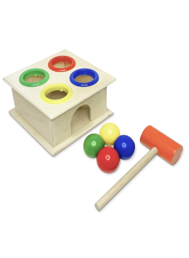 Kafron Wooden Hammer Ball Toy for Toddlers - Pounding Bench Game with Mallet, Montessori Fine Motor Skill Toy for Kids Age 2+, Educational Wooden Toy for Boys & Girls, Preschool Learning Set - Image 4