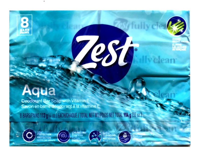 Zest Aqua Bar Soap 4 Ounce Bars, 16-Count - Image 2