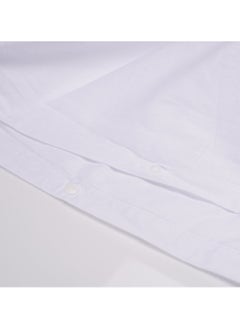 Home-Tex Design 3-Pieces Hometex Design King Size Duvet Cover Set - Optical White - KING (Duvet Cover 240x200 cm + 2 Pillow Cover 50x75 cm)  - Image 3