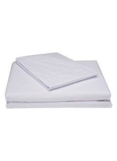 Home-Tex Design 3-Pieces Hometex Design King Size Duvet Cover Set - Optical White - KING (Duvet Cover 240x200 cm + 2 Pillow Cover 50x75 cm)  - Image 2