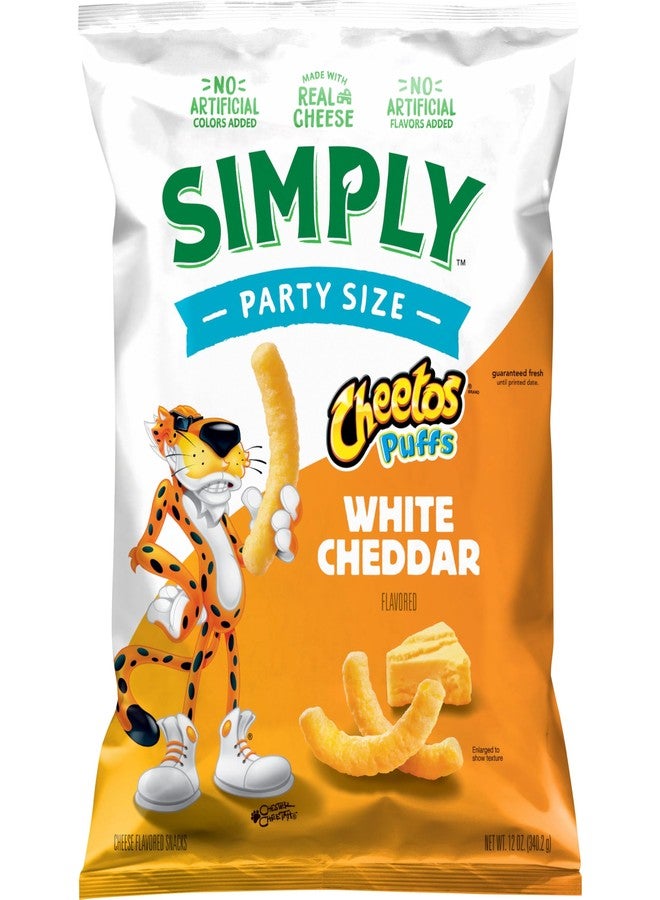 Simply Cheetos Puffs, White Cheddar, 12oz Party Size Bag - Image 1