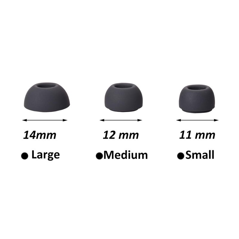 luakesa Replacement Silicone Eartips Earbuds Tips Set for Samsung Galaxy Buds 3 Pro Accessories Headphones Ear Tips,6 Pairs (3 Sizes S/M/L) (Gray) - Image 5